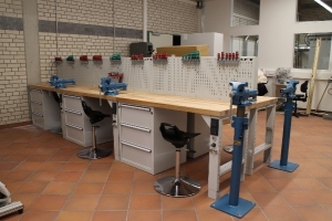 Werkstatt in der Berufsschule in Gotha