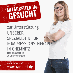 Wir suchen Dich als Unterstützung für unsere Kompressionsterapie-Spezialistin in Chemnitz.