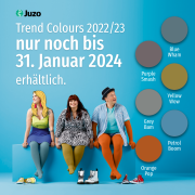 Juzo Trend Colors 2023/2023 nur noch bis 31. Januar 2024 erhältlich - Jetzt schnell noch bestellen.