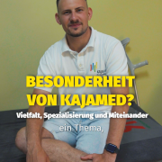 Josh spricht darüber, was die Arbeit bei Kajamed so besonders macht.