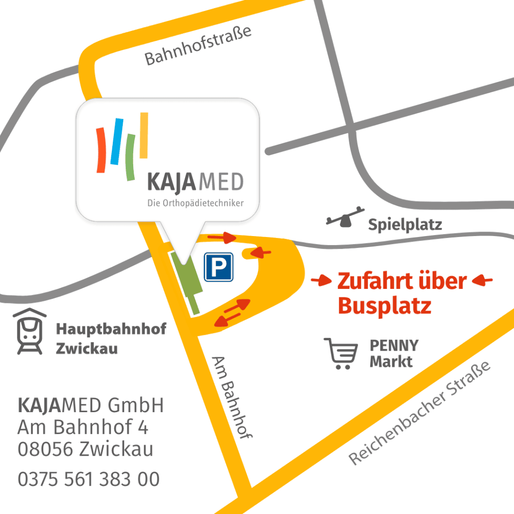 AB4 - Zufahrt über Busplatz Am Bahnhof 4 - Zufahrt über Busplatz